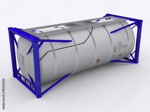 Tankcontainer isolated photo