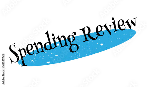 Spending Review rubber stamp. Grunge design with dust scratches. Effects can be easily removed for a clean, crisp look. Color is easily changed.