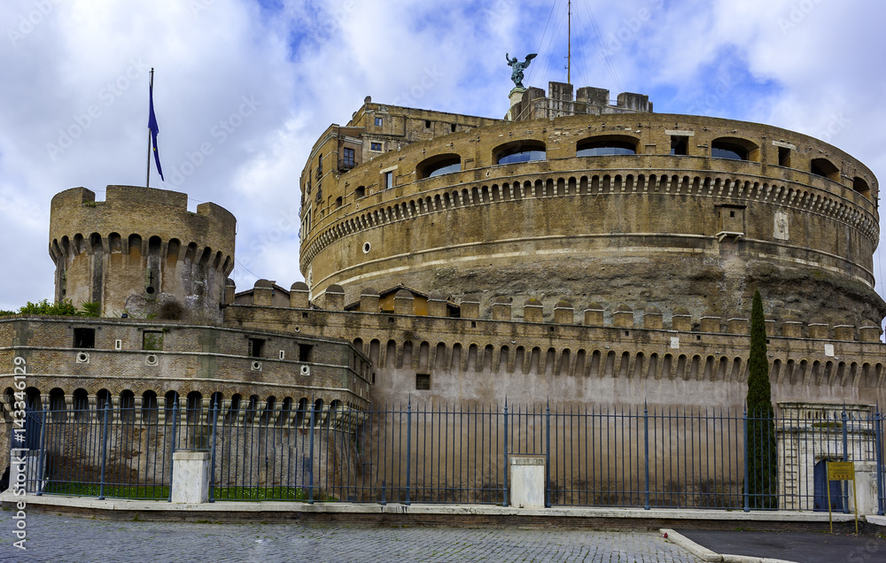Hadrian's Mausoleum o castel Sant'Angelo, Rome, Italy