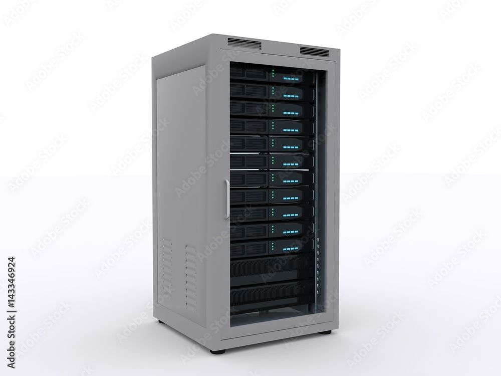 Server Rack isolated Server Rack isolated