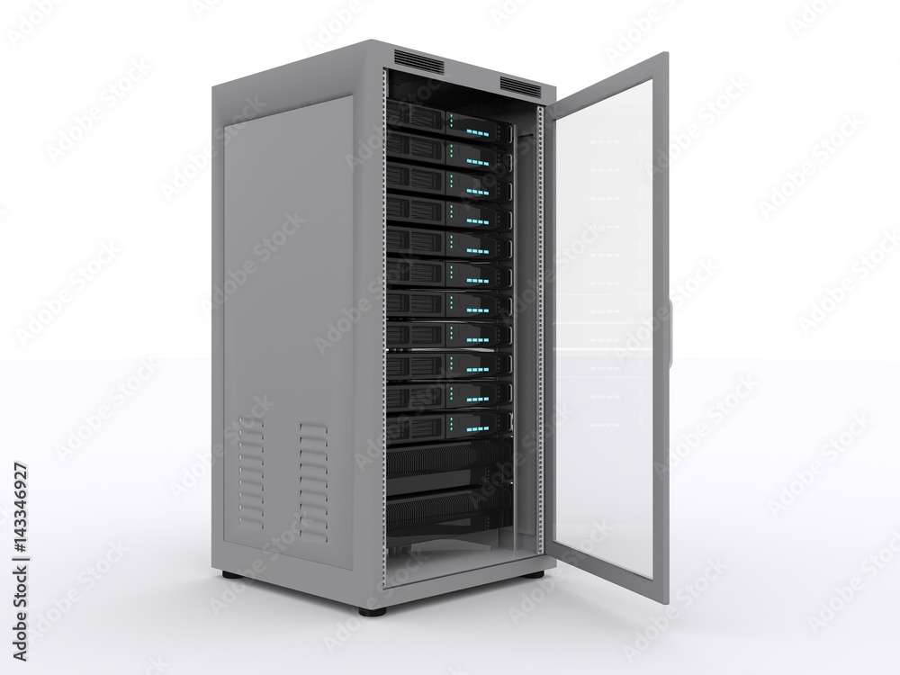 Server Rack isolated Server Rack isolated