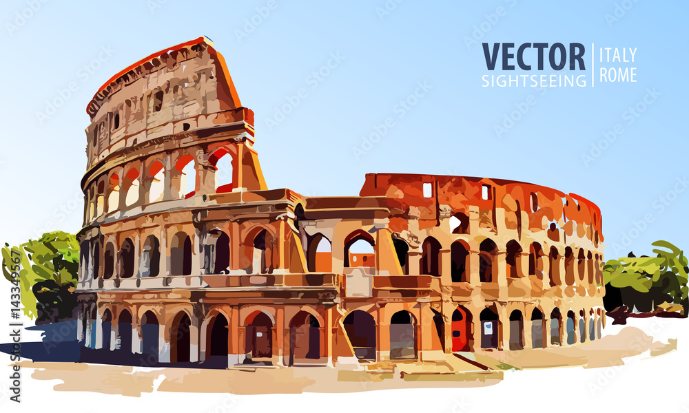 Naklejka premium Roman Colosseum
