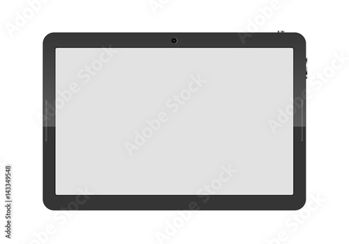 Tablet computer isolated. Vector illustration.
