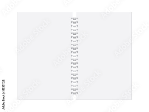 Notebook for your design and logo. Mock up