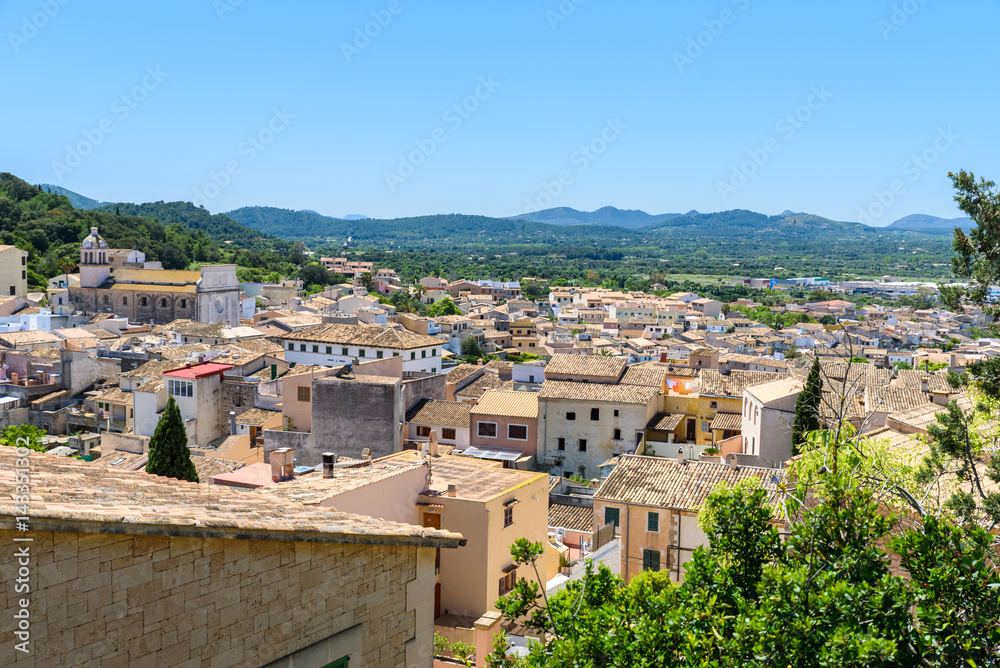 Capdepera - historical village in beautiful landscape of Mallorca, Spain