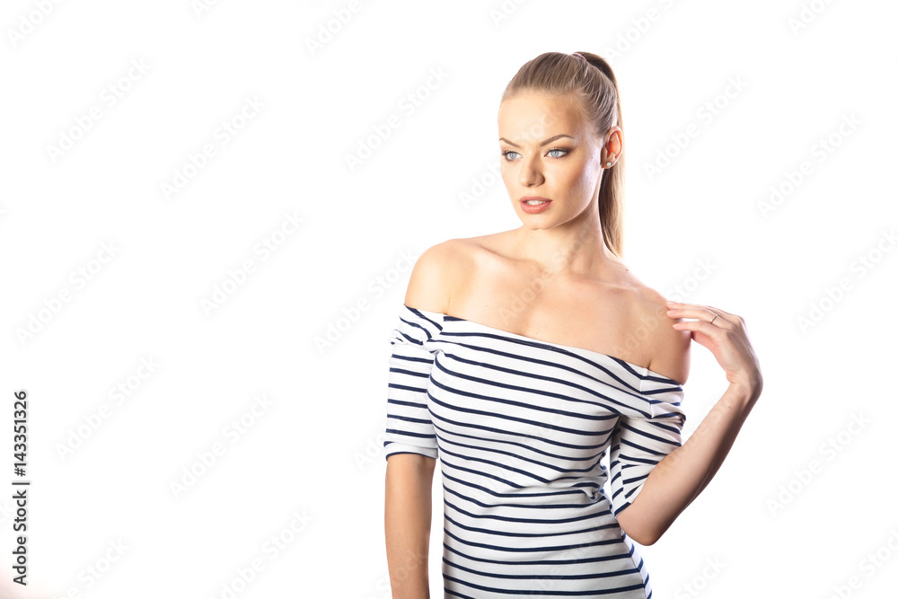 sporty young girl with beautiful makeup and hair
sporty young girl with beautiful makeup and hair
