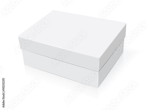 Box for your corporate identity. Easy to change colors. Mock Up. Vector EPS10
