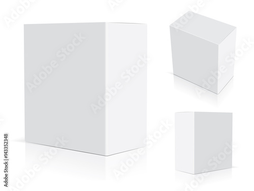 box for your corporate identity. Easy to change colors. Mock Up. Vector EPS10