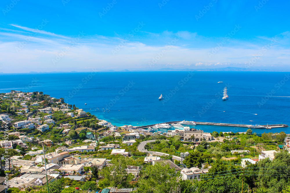 Sea landscape in Capri