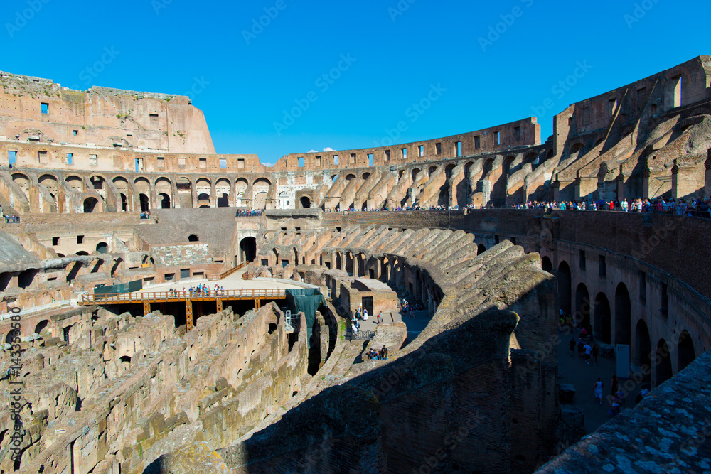 The Roman Coliseum, inside view