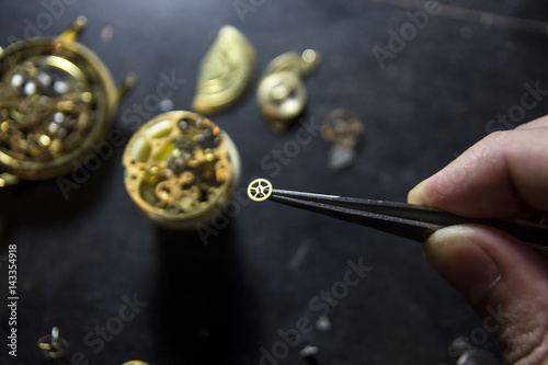 The process of repair of mechanical watches