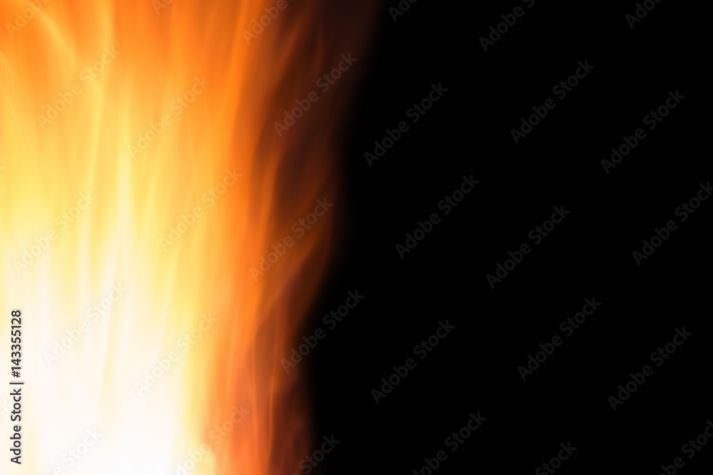 Flame isolated on black background. Design element. Flame isolated on black background. Design element.
