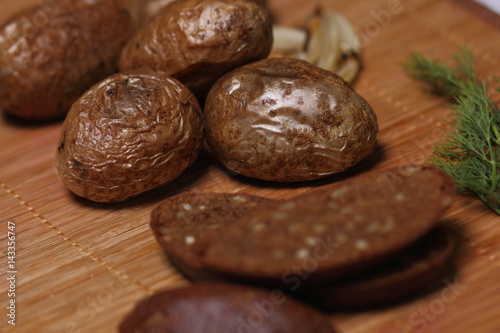 Wallpaper Mural Potatoes cooked in the oven, with a golden crust! Torontodigital.ca