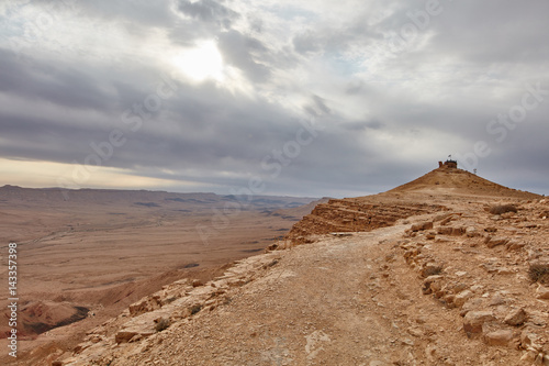 Maktesh Ramon place in the Negev desert, Israel photo