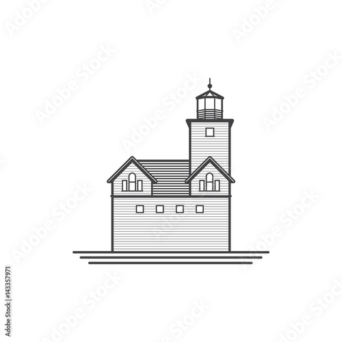 Simple lighthouse illustration