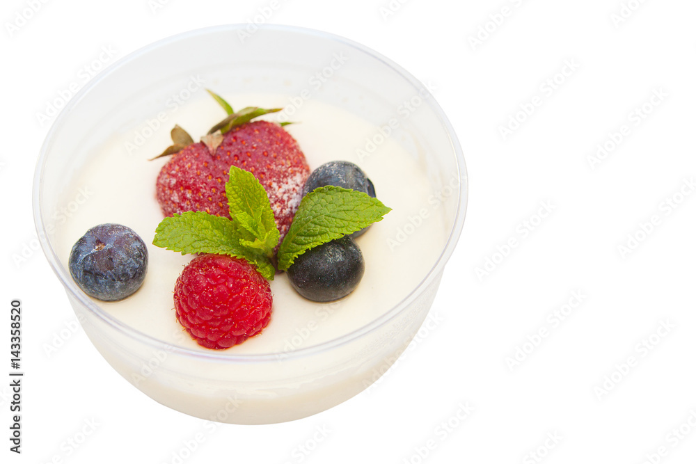 Delicious dessert isolated on white background Delicious dessert isolated on white background