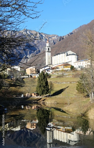 the smallest municipality of Italy called LAGHI with the little photo