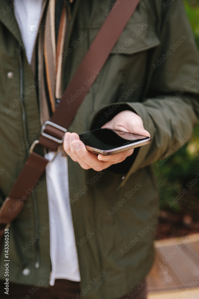 Man with mobile Man with mobile
