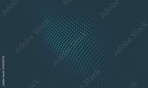 Abstract Blue Geometrical Background . Connection structure. Science background. Futuristic Technology HUD Element . Сonnecting dots and lines . Big data visualization and Business . © RDVector