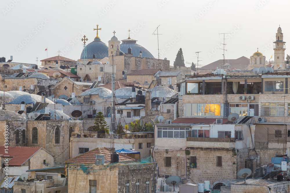 Fototapeta premium Church of the Holy Sepulchre in the old City of Jerusalem, Israel