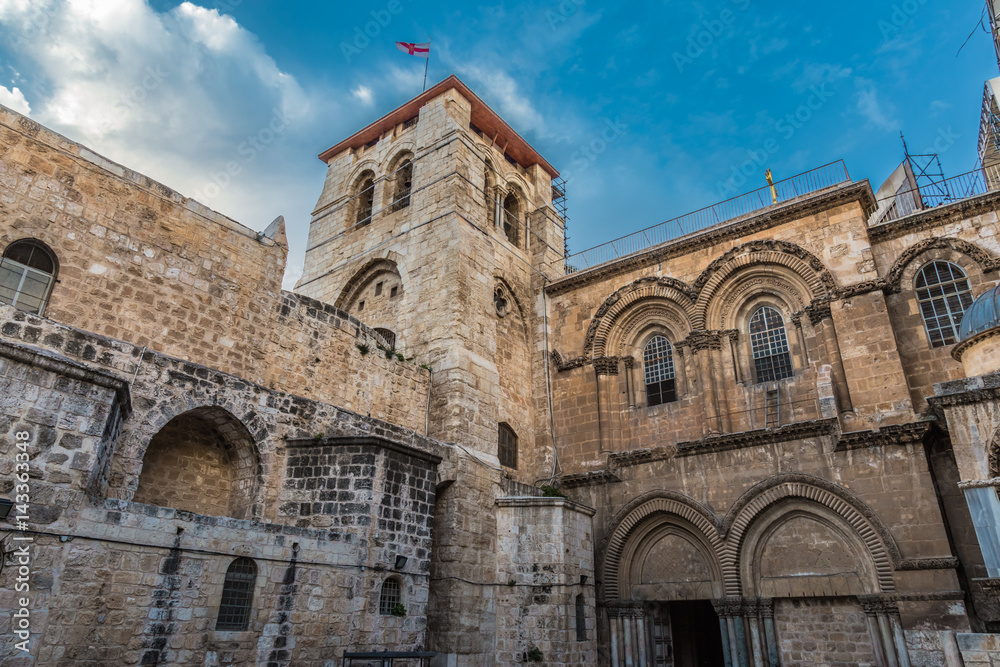 Church of the Holy Sepulchre, Church of the Resurrection or Church of the Anastasis by Orthodox Christians in the Christian Quarter is a church of the Old City of Jerusalem