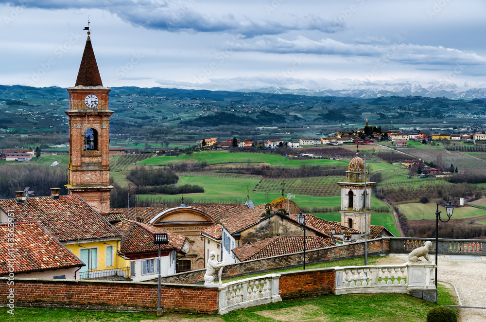 Govone and the hills of Roero (Piedmont, Italy)