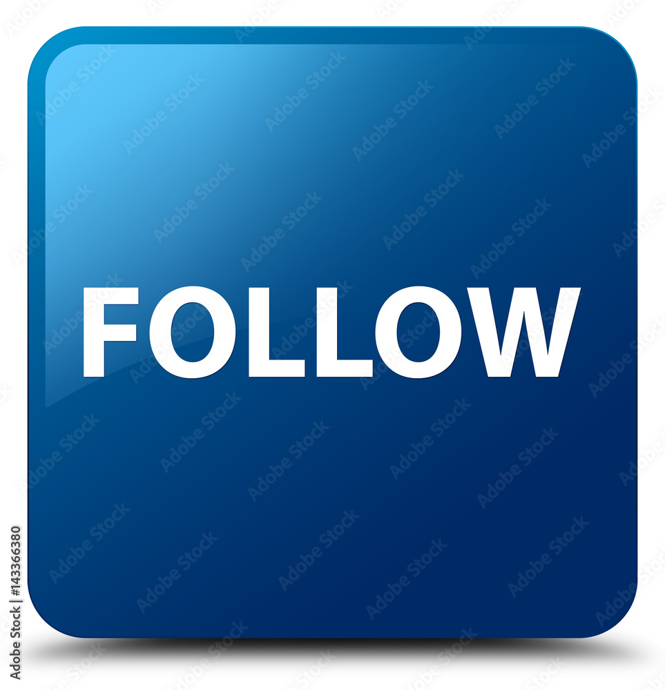 Follow blue square button