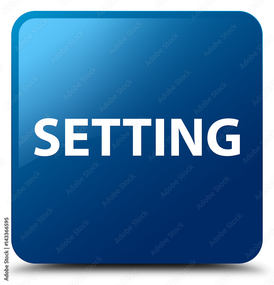 Setting blue square button Setting blue square button
