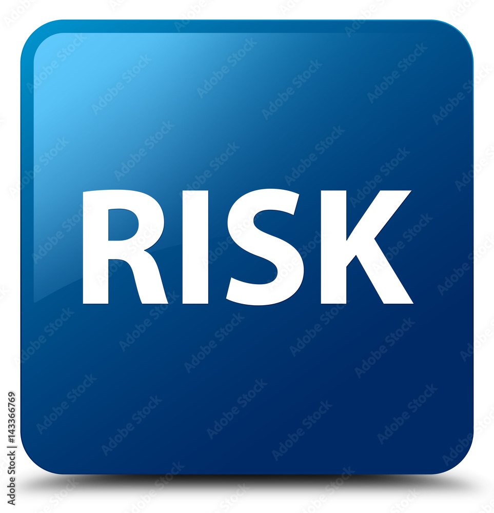 Risk blue square button