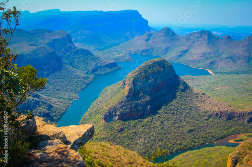 Beautiful sunny day at Blyde river Canyon, Mpumalanga, South Africa
