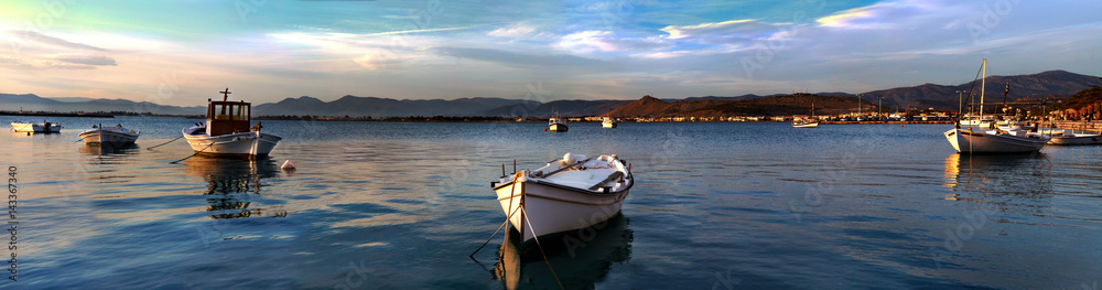 Boats in the port of Nafplion