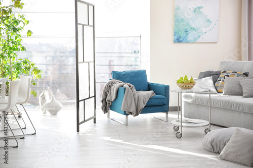 Modern interior of cozy liv...