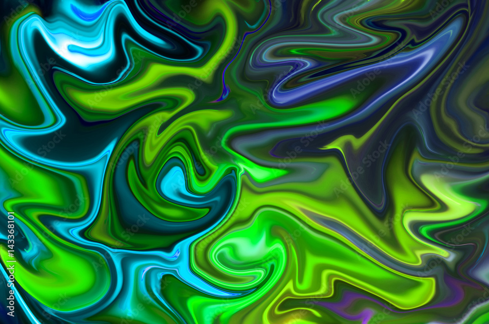 Digital blurred dark multicolor background with spread liquify flow for design Digital blurred dark multicolor background with spread liquify flow for design