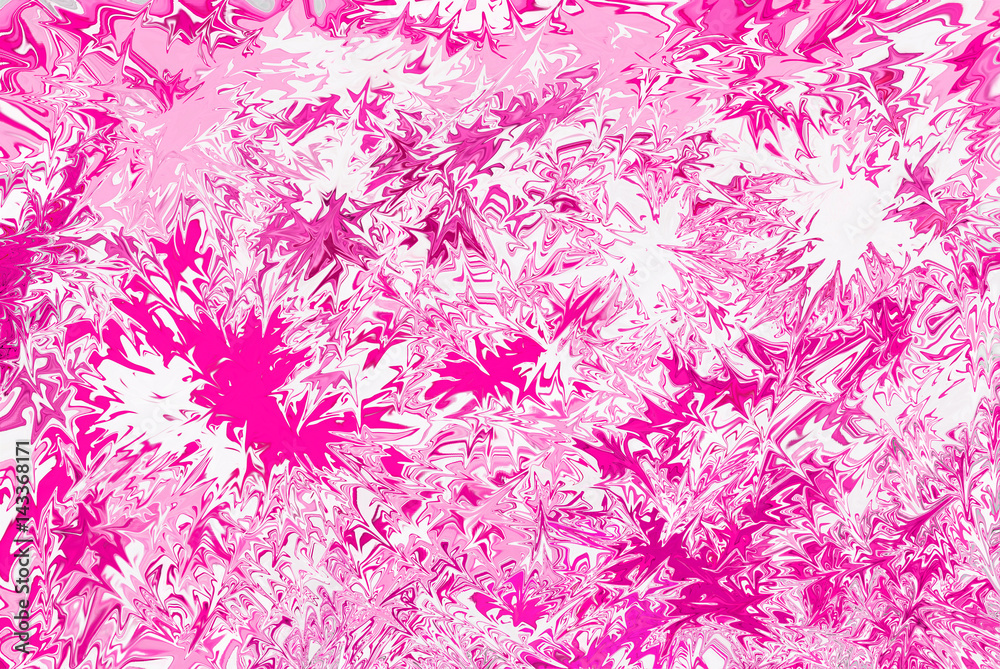 Digital blurred pink and white background with spread liquify flow for design