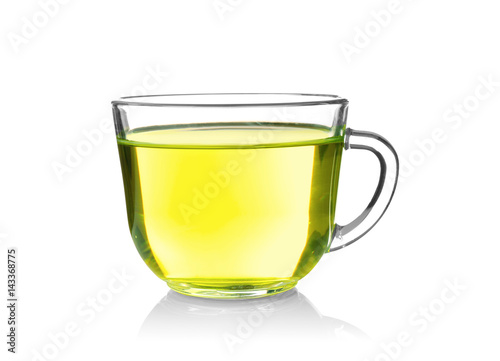 Cup of tea isolated on white