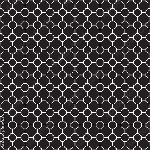 Seamless Vintage Geometric Lattice Pattern