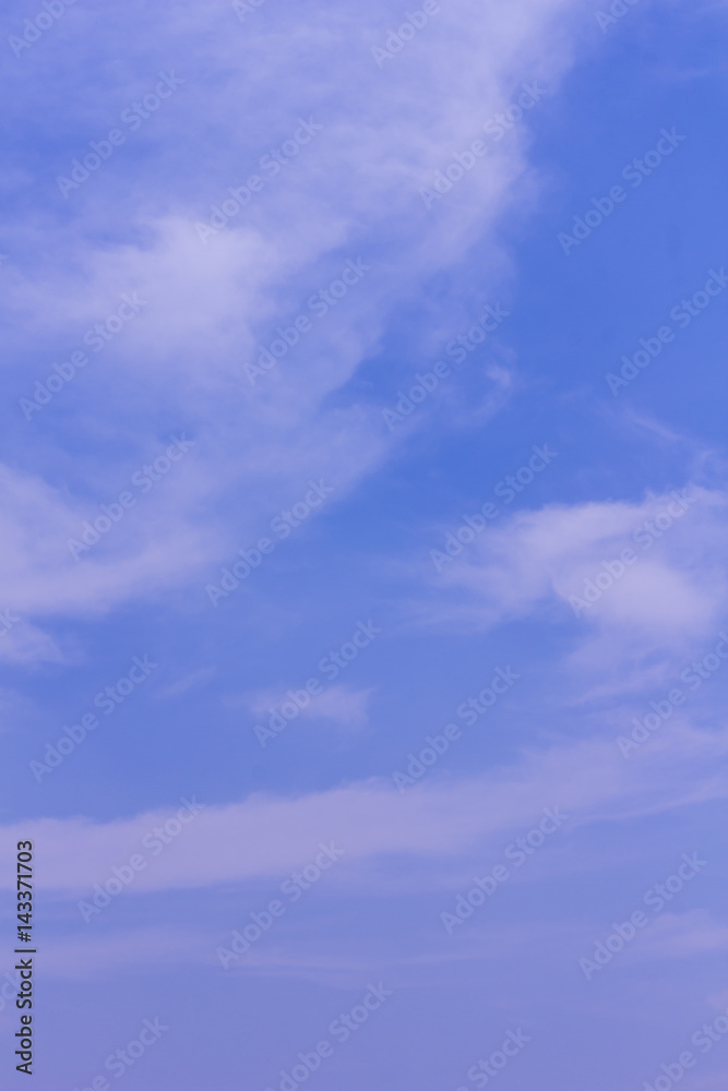 clouds in the blue sky, background - obrazy, fototapety, plakaty 