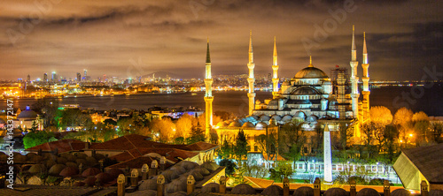 Canvas Print Blue Mosque in Istanbul
