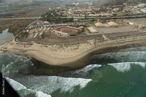 Aerial helicopter shot of Ventura photo