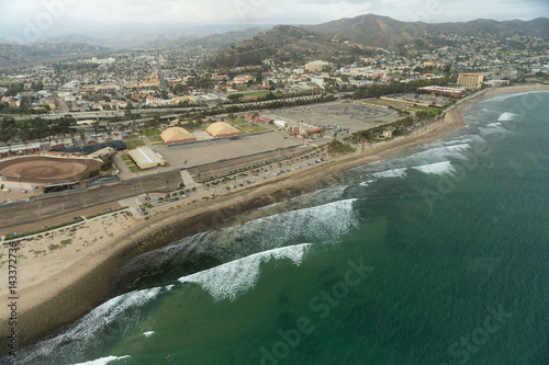 Aerial helicopter shot of Ventura photo