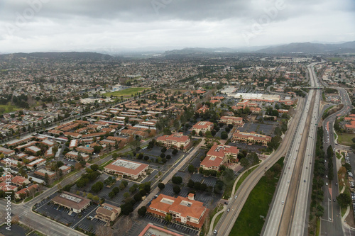 Aerial helicopter shot of Oxnard