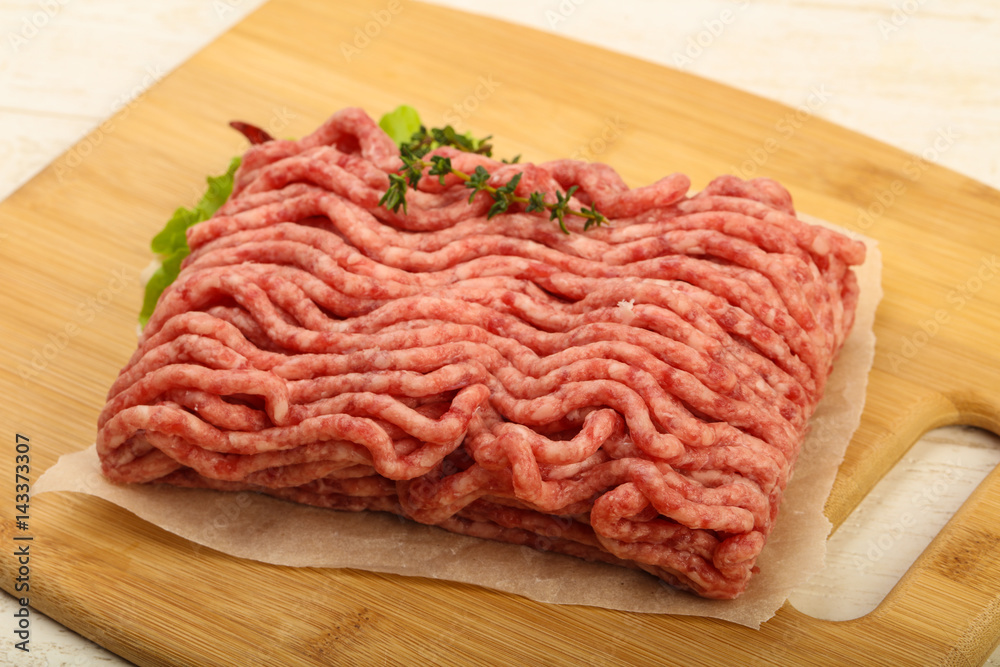 Raw minced beef meat Raw minced beef meat