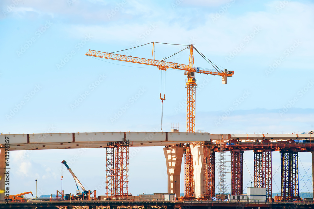 Bridge under construction