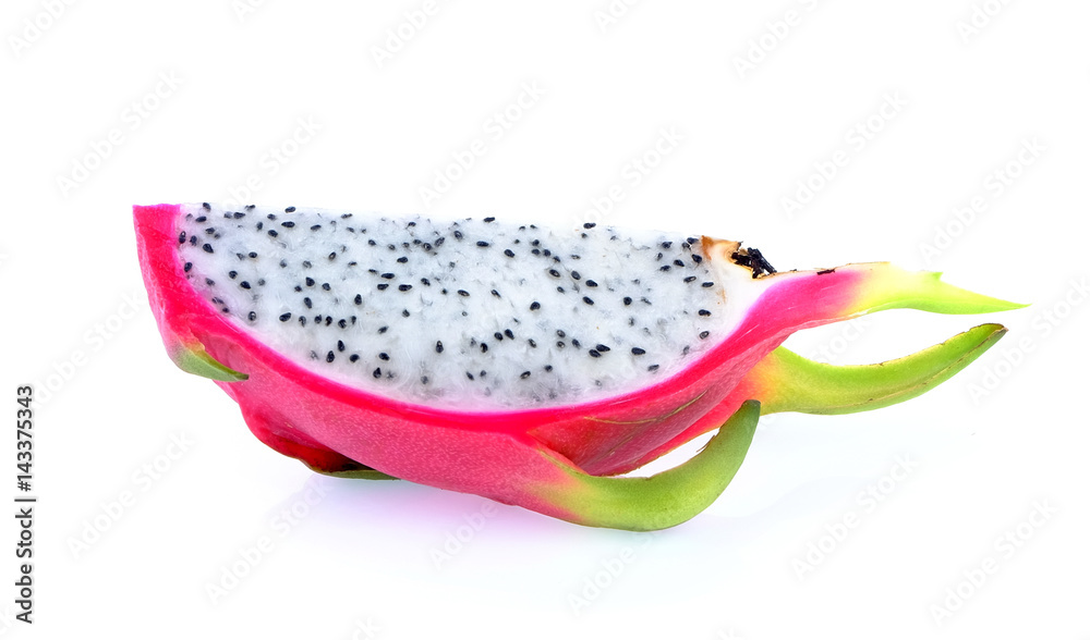 dragon fruit on white background dragon fruit on white background