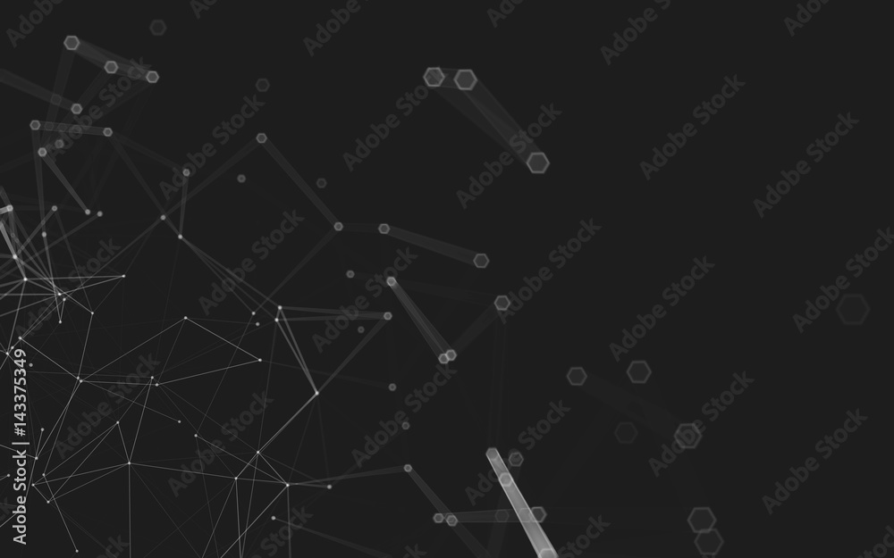 Abstract polygonal space low poly dark background, 3d rendering Abstract polygonal space low poly dark background, 3d rendering