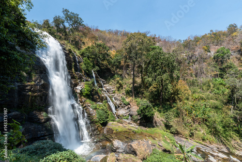 Wachirathan waterfall in Doi Inthanon National Park. Chiangmai province,Thailand.