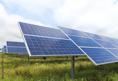 solar cells in power station alternative energy from the sun 