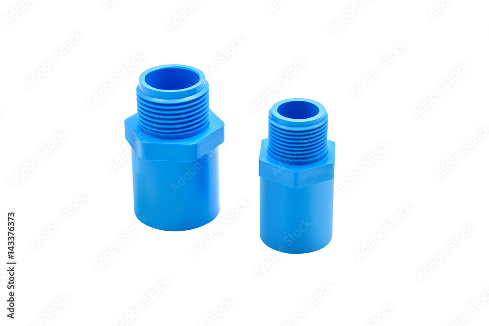 PVC pipe connections and Pipe clip isolated PVC pipe connections and Pipe clip isolated