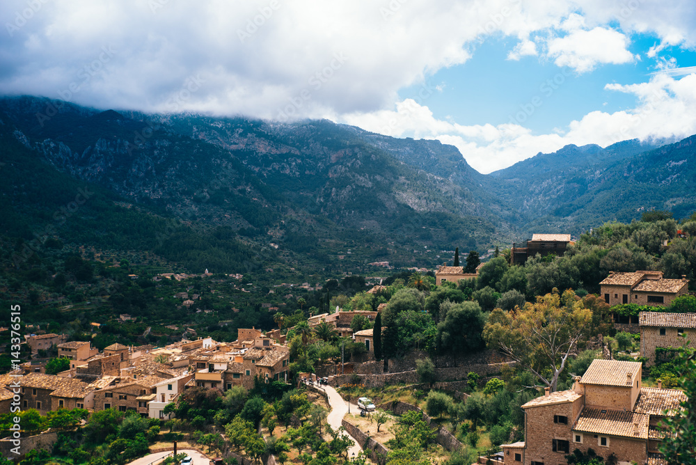 Fornalutx - historical village in the mountains of Mallorca, Spain