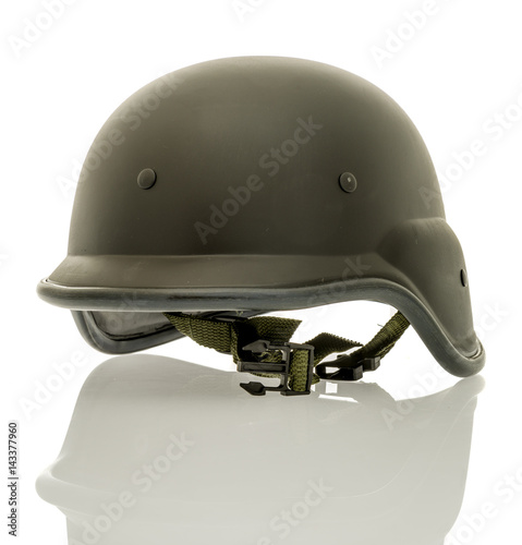 Balck military helmet